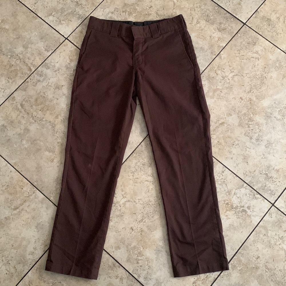 Brown Dickie’s Flex Slim Taper